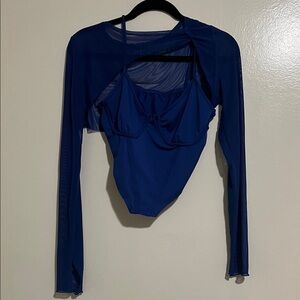 Corset with cover up long sleeve